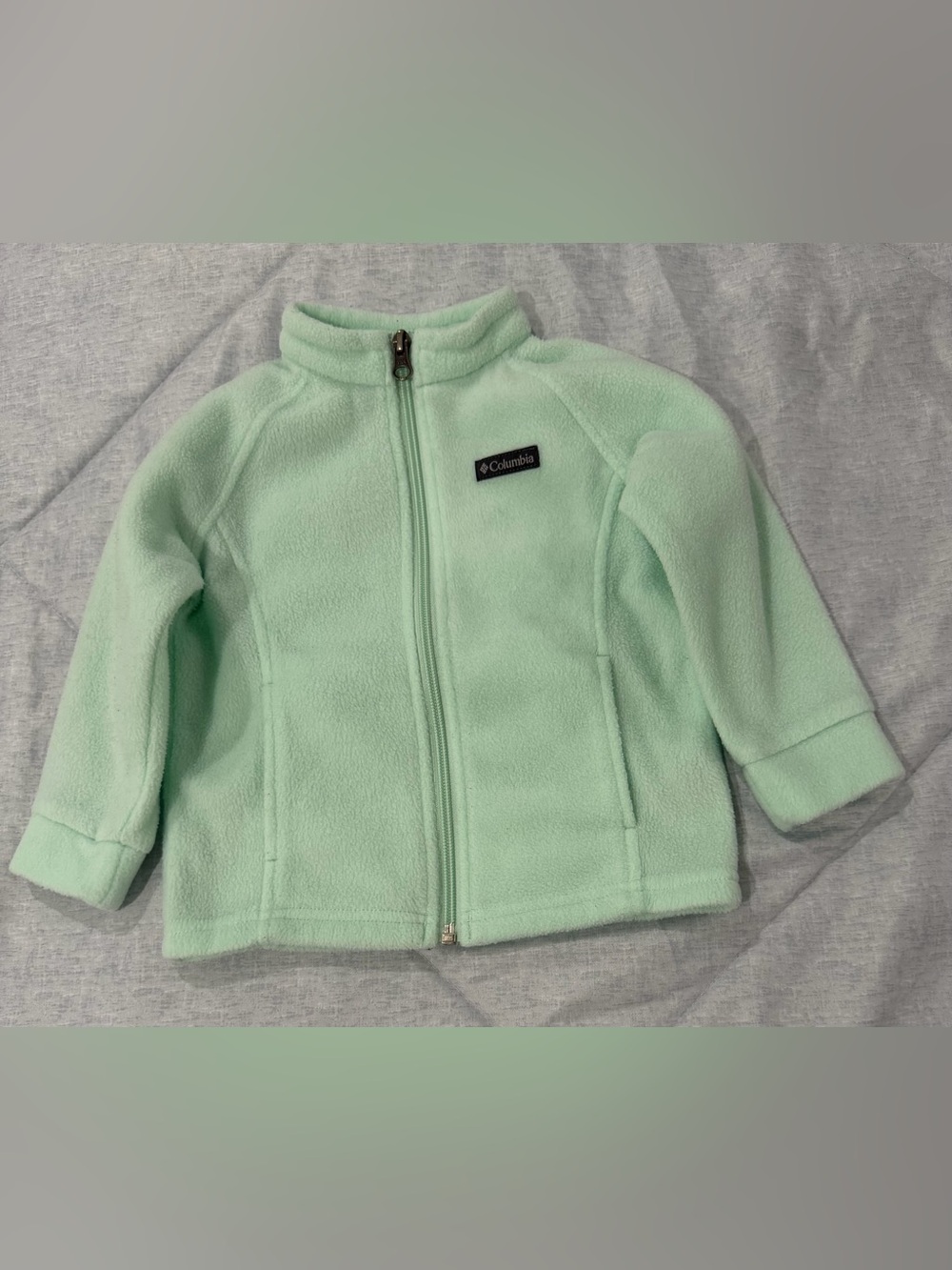 Columbia Mint Green Toddler Fleece Zip Jacket
